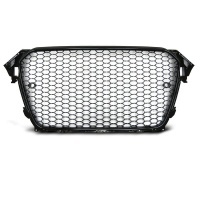 Grille calandre Audi A4 B8 facelift 11-15 - cadre Noir brillant PDC - look RS4