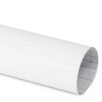 Film covering carbone 3D blanc 152 cm anti-bulles vendu au mètre