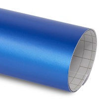 Film covering Premium Matt bleu métallisé mat 152 cm anti-bulles vendu au mètre