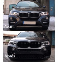 Pare choc avant BMW X6 F16 14-18 look X6M - PDC