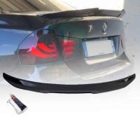Becquet spoiler large de coffre - BMW Serie 3 E90 05-15 - noir brillant