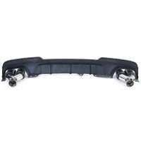 Kit Diffuseur Echappement BMW serie 5 F10 F11 - 4 tubes carbone - Mat