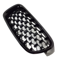 Grilles calandre BMW Serie 3 F30 F31 11-18 look Diamant - Noir Brillant