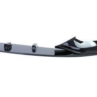 Spoiler lame de pare choc - BMW Serie 5 G30 G31 16-20 - look mperf - noir brillant