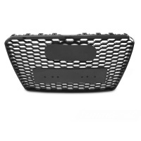 Grille calandre Audi A8 D4 13-17 - look RS8 - Noir Brillant