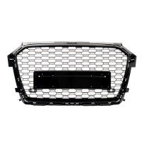 Grille calandre Audi A1 8X 15-18 - Nid d'abeille RS1 - Noir