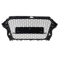 Grille calandre Audi A3 8V 12-16  - look RS3 - Noir Laqué Brillant + capteurs