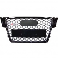 Grille calandre Audi A4 B8 08-11 - noir laque - look RS4