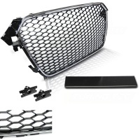 Grille calandre Audi A4 B8 facelift 11-15 - Chrome - look RS4