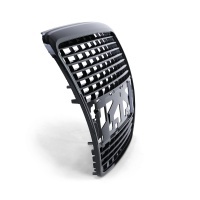 Grille calandre Audi A6 C6 04-08 - look S6 - Noir Laqué