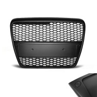 Grille calandre Audi A6 C6 04-08 - look RS6 - Noir Mat