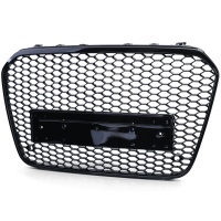 Grille calandre Audi A6 C7 4G 10-14 - Noir brillant - look RS6