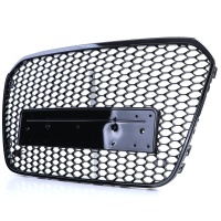 Grille calandre Audi A6 C7 4G 10-14 - Noir brillant - look RS6