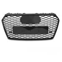 Grille calandre Audi A7 C7 4G facelift 14-18 - Noir brillant logo - look RS7