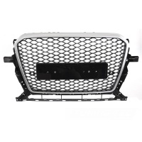 Calandre avant look RS noir brillant / argent avec PDC pour Audi Q5 8R 12-16