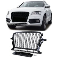 Grille calandre Audi Q5 8R 12-16 - look RSQ5 - Noir Laqué
