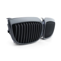 Grilles calandre BMW Serie 1 E81  E87 04-07 - Noir Mat