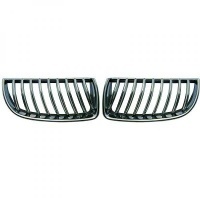 Grilles calandre BMW Serie 3 E90 E91 05-08 - Chrome