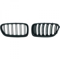 Grilles calandre BMW Serie 5 F10 F11 13-17 look M - Noir Mat