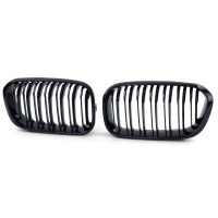 Grilles calandres BMW Serie 1 F20 F21 LCI 15-18 - Noir Brillant