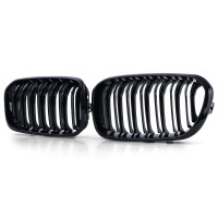 Grilles calandres BMW Serie 1 F20 F21 LCI 15-18 - Noir Brillant