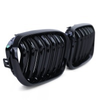 Grilles calandres BMW Serie 1 F20 F21 LCI 15-18 - Noir Brillant