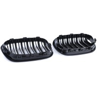 Grilles calandres BMW Serie 1 F20 F21 LCI 15-18 - Noir Brillant