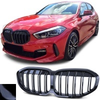 Grille calandre BMW Serie 1 F40 19-23 - look M - Noir Brillant