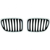 Grilles calandre BMW X1 (E84) 09-12 - Noir Chrome