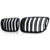Grilles calandre BMW X3 (E83) 06-11 - Noir look M 6 lames