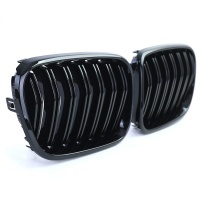 Grilles calandre BMW X3 F25 10-14 look M - Noir Brillant