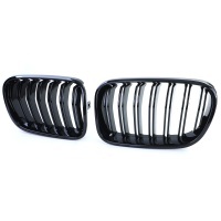 Grilles calandre BMW X3 F25 10-14 look M - Noir Brillant