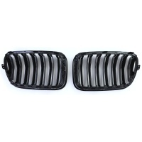 Grilles calandre BMW X3 F25 10-14 look M - Noir Brillant