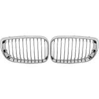 Grilles calandre BMW Serie 1 E81  E87 07-11 - Chrome