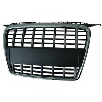 Grille calandre Audi A3 8P 05-08 - look S8 - Noir chrome