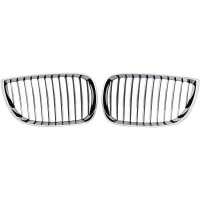 Grilles calandre BMW Serie 1 E81  E87 04-07 - Chrome