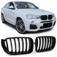 Grilles calandre BMW X3 F25 LCI - X4 F26 - brillant - look performance
