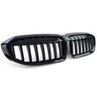 Grilles calandre BMW Serie 3 G20 G21 look mperf - 18-22 - Noir Brillant