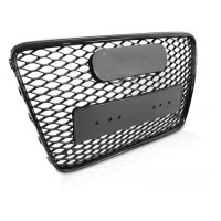 Grille calandre Audi Q7 4L 05-15 - look RSQ7 logo - Noir Brillant - PDC