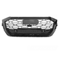 Grille calandre Audi Q8 18-23 - look RSQ8 logo - Noir Brillant - camera PDC