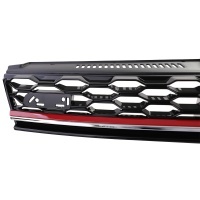 Grille calandre VW Golf 7.5 phase 2 (VII) 17-20 - look GTI - Noir brillant