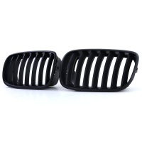 Grilles calandre BMW X5 E70 - X6 E71 07-13 mperf - Noir Mat