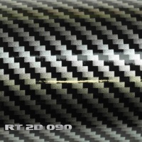 Vinyl adhesif 2D-B Carbone noir brillant au metre / 150cm