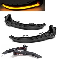 2 Clignotants retro dynamiques LED Audi A4 B9 A5 2016 - Noir