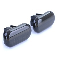 2 Clignotants d'aile dynamiques LED Dacia Renault - Noir