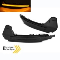 2 Clignotants retro dynamiques LED Audi A1 10-18 - Noir