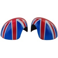 Coques retroviseur bleu blanc rouge Mini F54 F55 F56 F57 13-18 - look Union