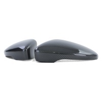 2 coques de retroviseur VW Scirocco - Carbone vernis - Noir Brillant