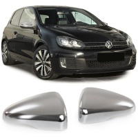 Coques retroviseur Chrome Mat pour VW GOLF 6 - 08-12