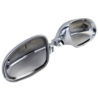 Coques / coiffes retroviseur Chrome Mat pour VW Golf 5 03-08